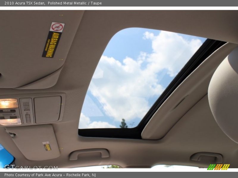 Polished Metal Metallic / Taupe 2010 Acura TSX Sedan