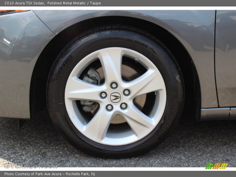 Polished Metal Metallic / Taupe 2010 Acura TSX Sedan