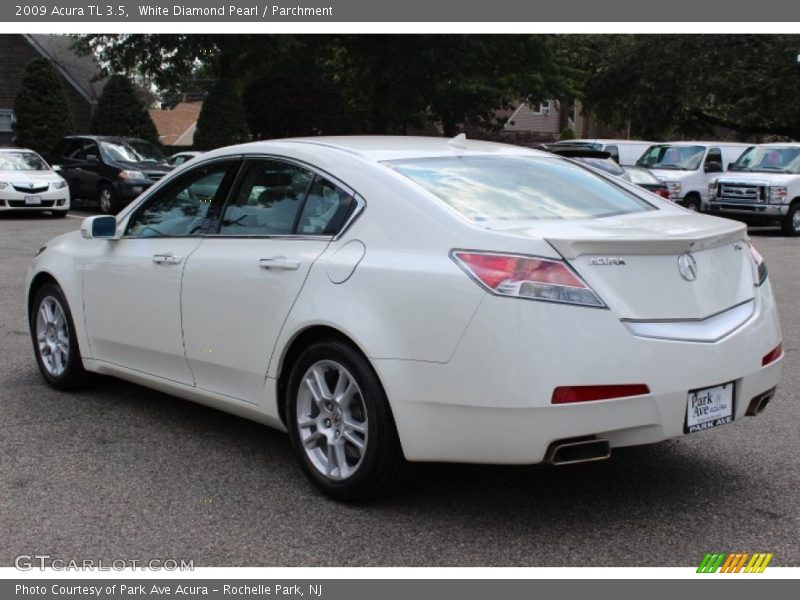 White Diamond Pearl / Parchment 2009 Acura TL 3.5