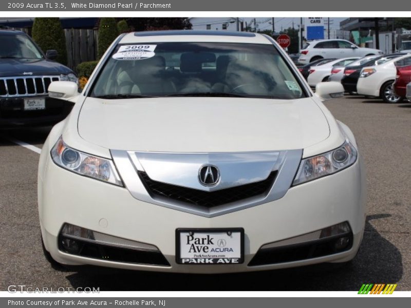 White Diamond Pearl / Parchment 2009 Acura TL 3.5