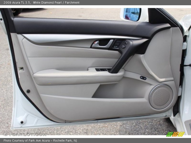 White Diamond Pearl / Parchment 2009 Acura TL 3.5