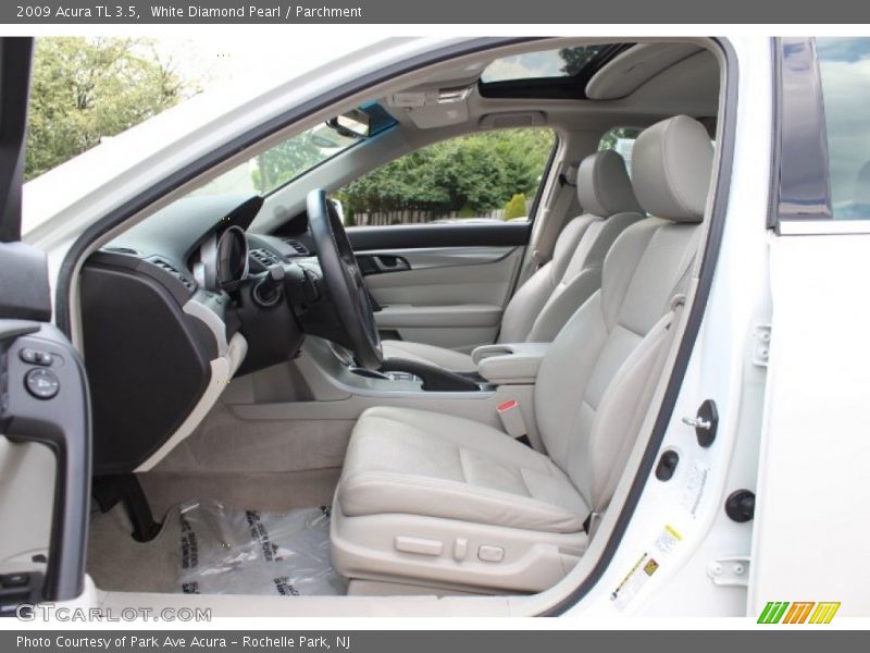 White Diamond Pearl / Parchment 2009 Acura TL 3.5