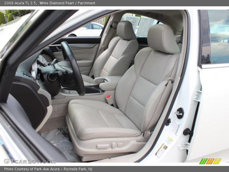 White Diamond Pearl / Parchment 2009 Acura TL 3.5