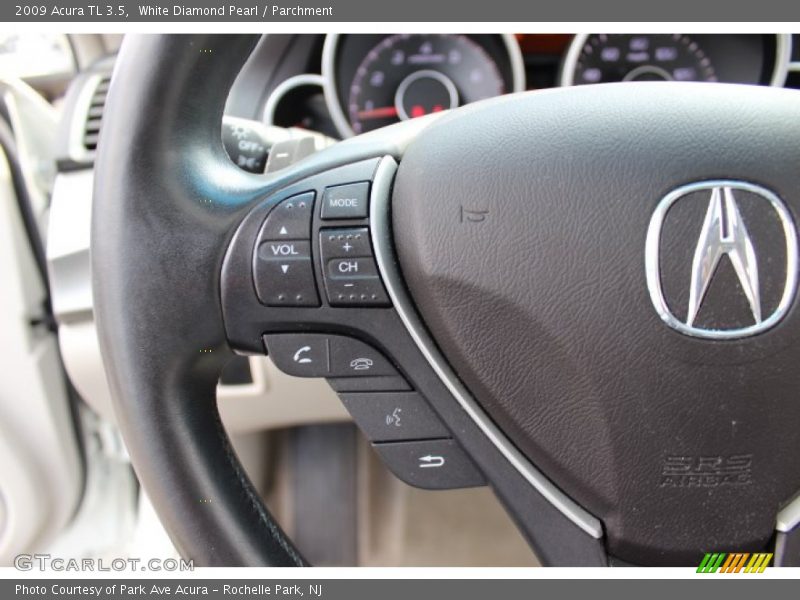 White Diamond Pearl / Parchment 2009 Acura TL 3.5