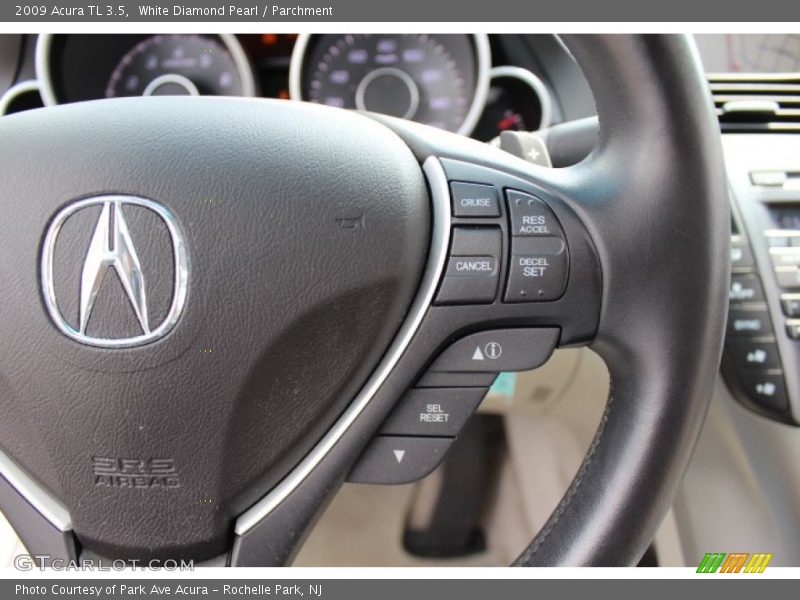 White Diamond Pearl / Parchment 2009 Acura TL 3.5