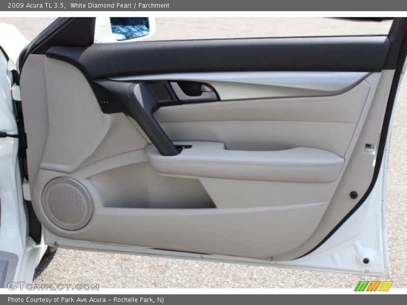 White Diamond Pearl / Parchment 2009 Acura TL 3.5