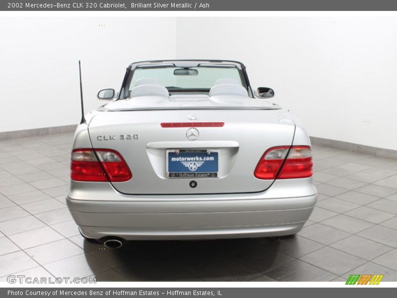 Brilliant Silver Metallic / Ash 2002 Mercedes-Benz CLK 320 Cabriolet