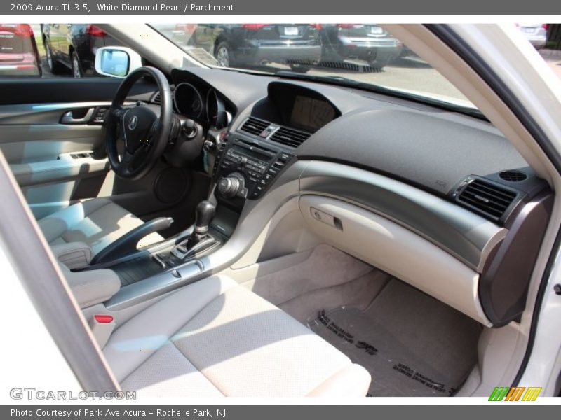 White Diamond Pearl / Parchment 2009 Acura TL 3.5