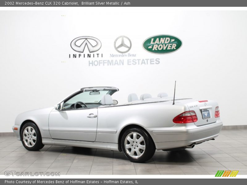 Brilliant Silver Metallic / Ash 2002 Mercedes-Benz CLK 320 Cabriolet