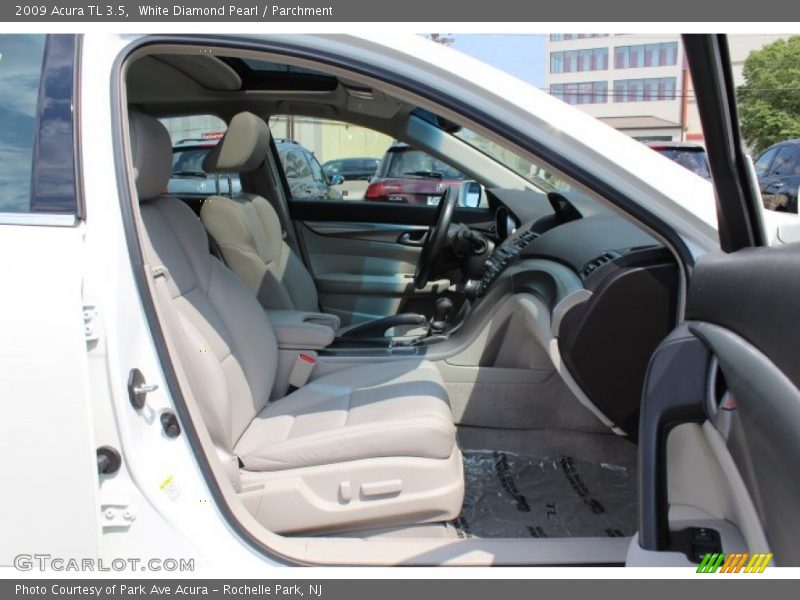 White Diamond Pearl / Parchment 2009 Acura TL 3.5