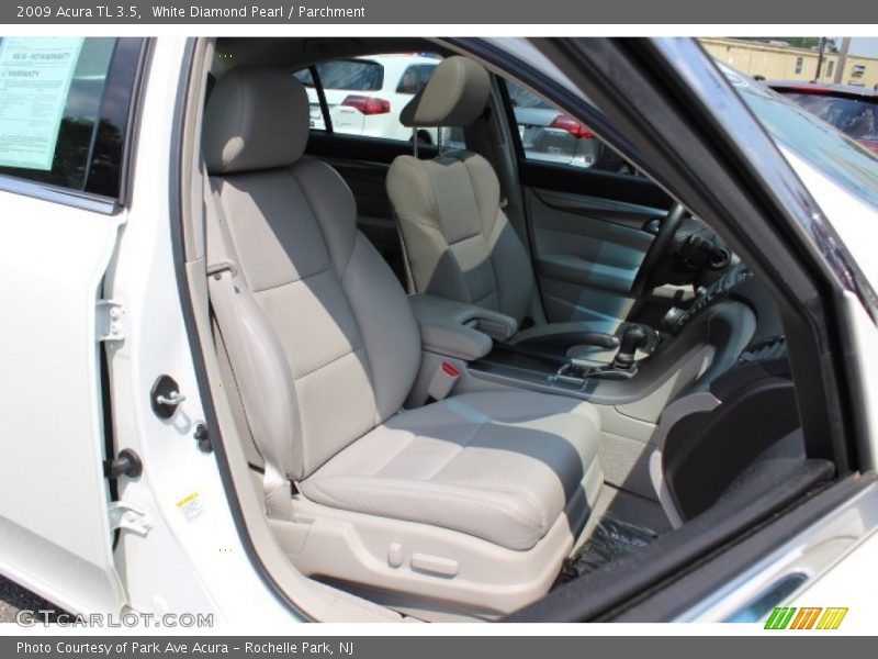 White Diamond Pearl / Parchment 2009 Acura TL 3.5