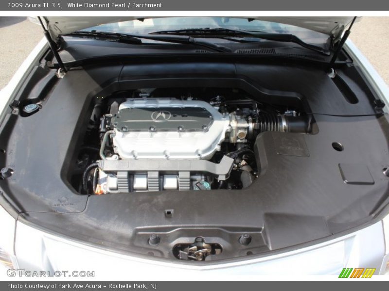 White Diamond Pearl / Parchment 2009 Acura TL 3.5