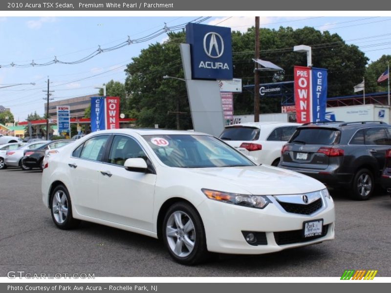 Premium White Pearl / Parchment 2010 Acura TSX Sedan