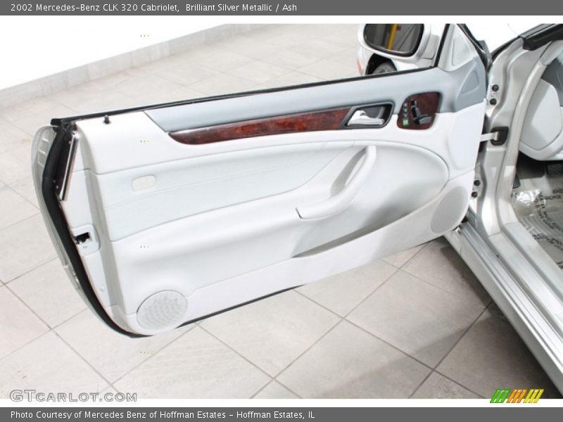 Brilliant Silver Metallic / Ash 2002 Mercedes-Benz CLK 320 Cabriolet