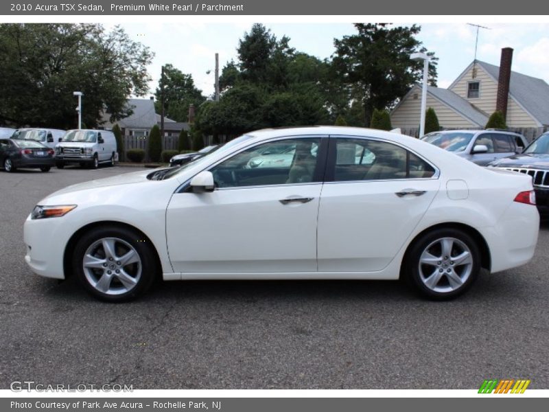 Premium White Pearl / Parchment 2010 Acura TSX Sedan