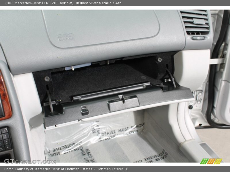 Brilliant Silver Metallic / Ash 2002 Mercedes-Benz CLK 320 Cabriolet