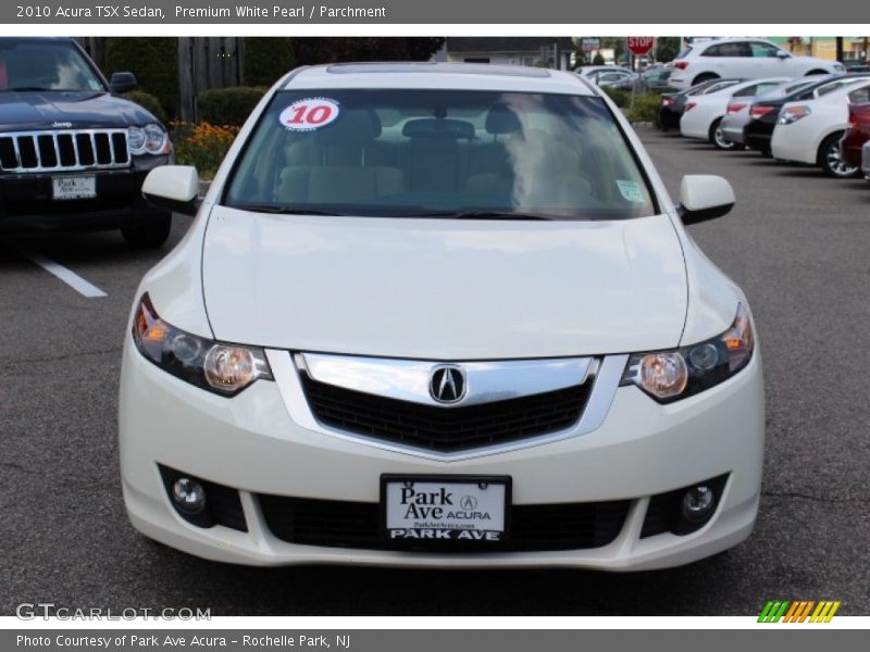 Premium White Pearl / Parchment 2010 Acura TSX Sedan