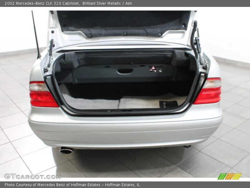 Brilliant Silver Metallic / Ash 2002 Mercedes-Benz CLK 320 Cabriolet
