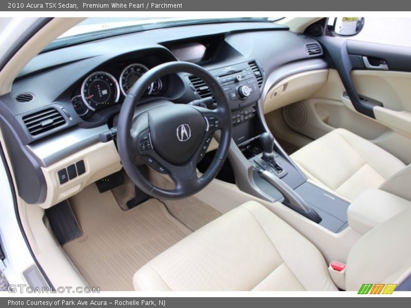 Premium White Pearl / Parchment 2010 Acura TSX Sedan