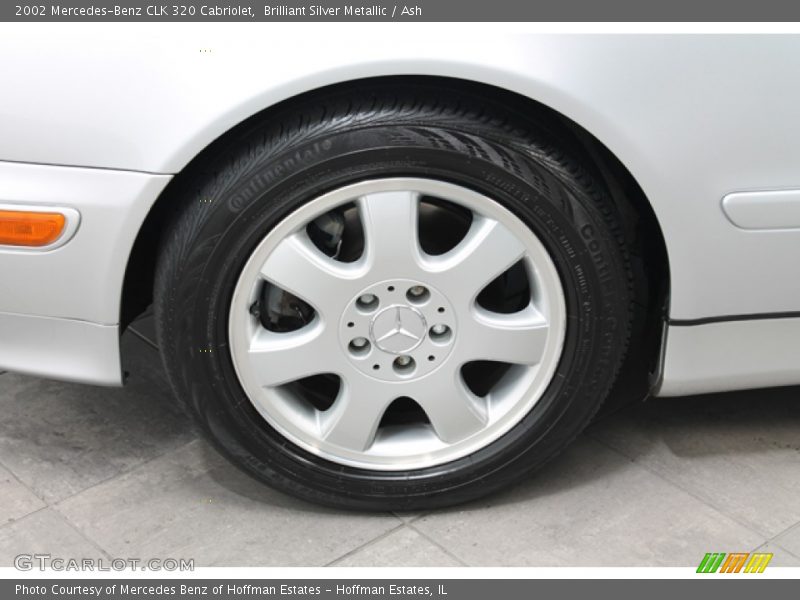 Brilliant Silver Metallic / Ash 2002 Mercedes-Benz CLK 320 Cabriolet