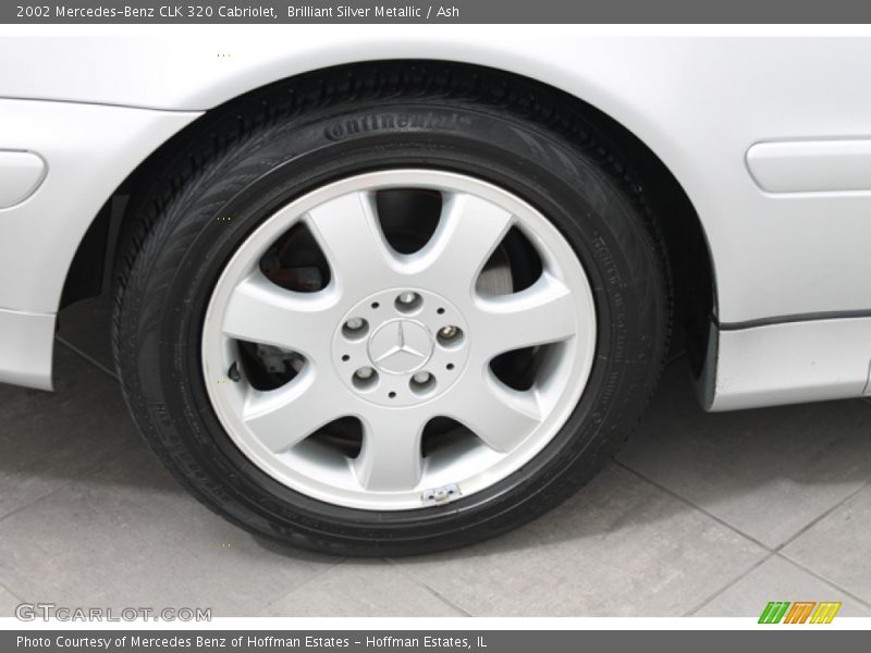 Brilliant Silver Metallic / Ash 2002 Mercedes-Benz CLK 320 Cabriolet