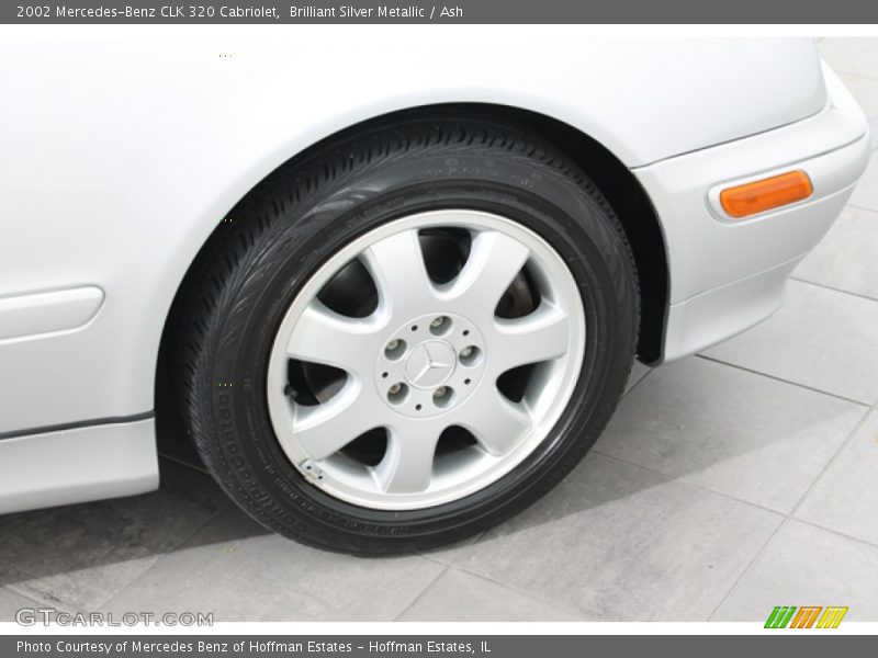 Brilliant Silver Metallic / Ash 2002 Mercedes-Benz CLK 320 Cabriolet