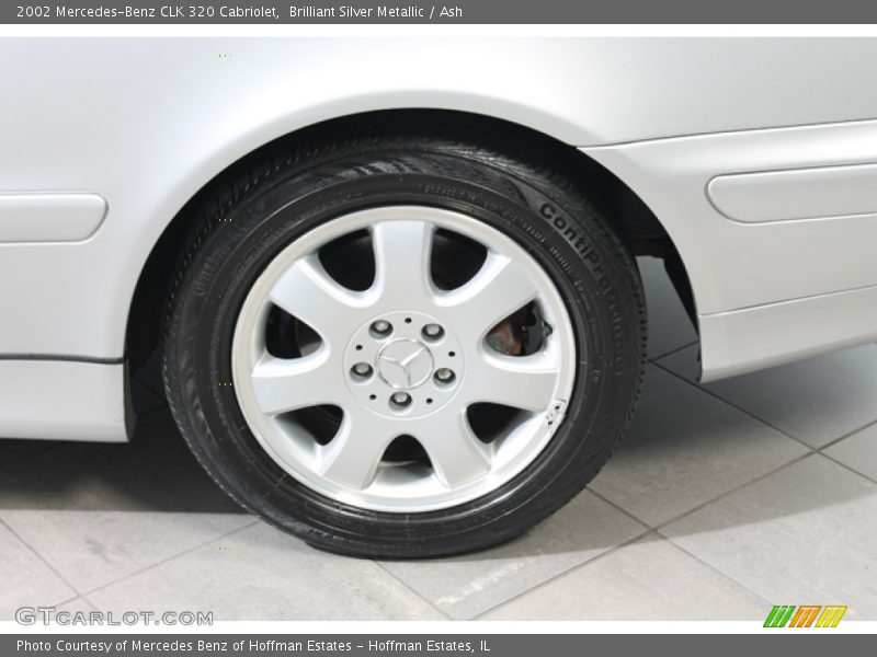 Brilliant Silver Metallic / Ash 2002 Mercedes-Benz CLK 320 Cabriolet