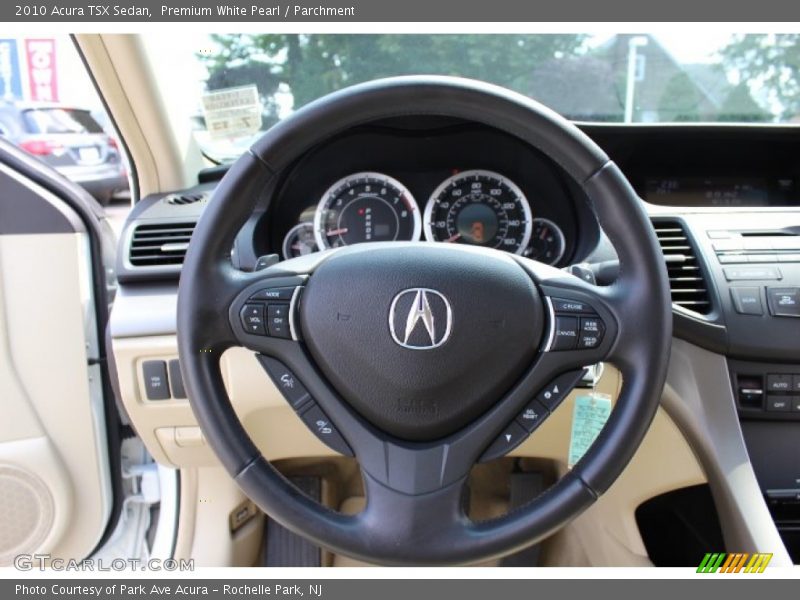 Premium White Pearl / Parchment 2010 Acura TSX Sedan