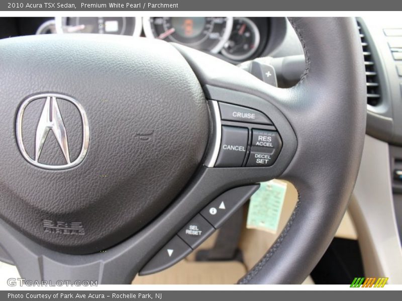 Premium White Pearl / Parchment 2010 Acura TSX Sedan