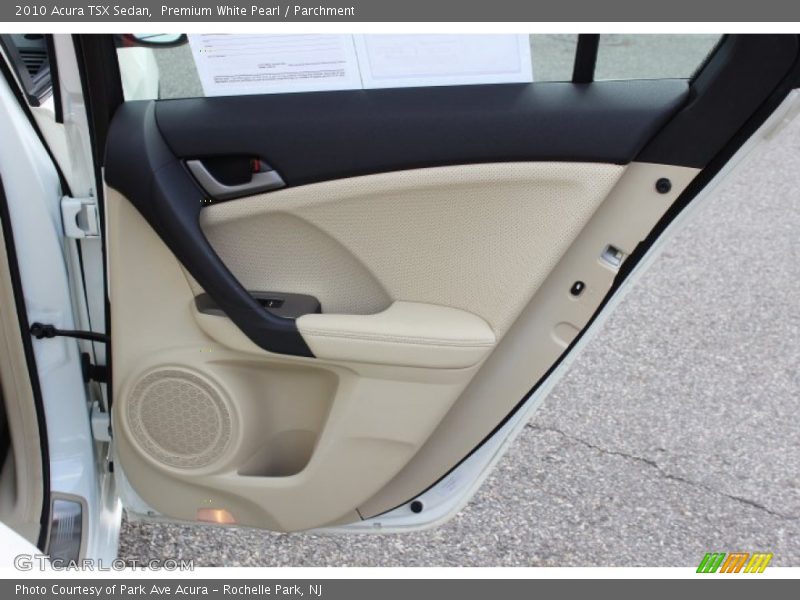 Premium White Pearl / Parchment 2010 Acura TSX Sedan