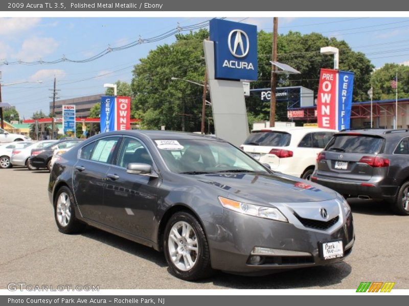 Polished Metal Metallic / Ebony 2009 Acura TL 3.5