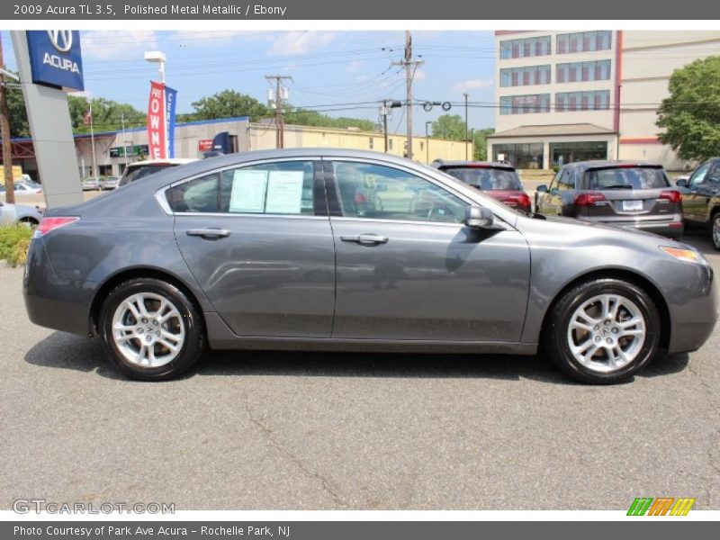 Polished Metal Metallic / Ebony 2009 Acura TL 3.5