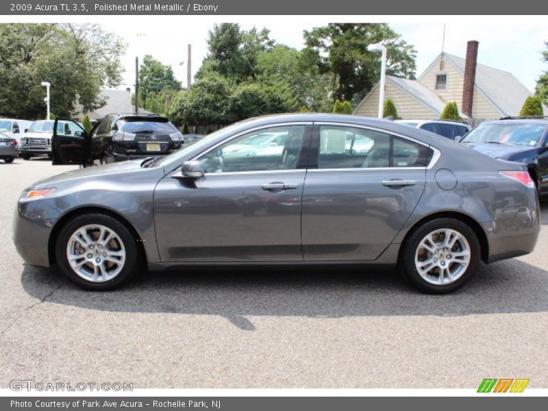 Polished Metal Metallic / Ebony 2009 Acura TL 3.5