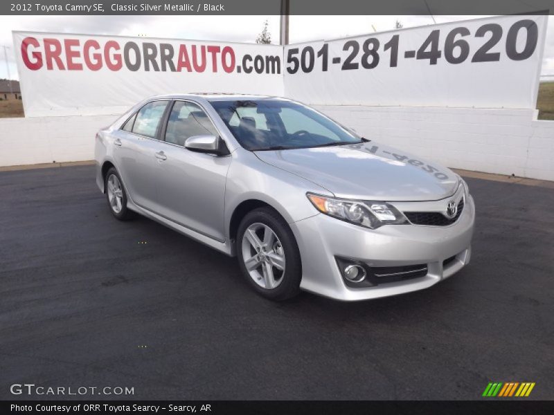 Classic Silver Metallic / Black 2012 Toyota Camry SE