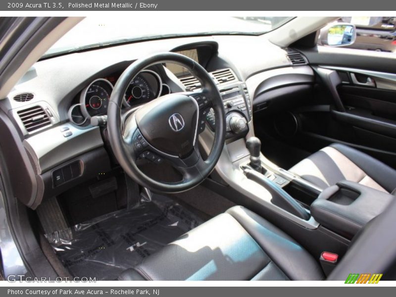 Polished Metal Metallic / Ebony 2009 Acura TL 3.5