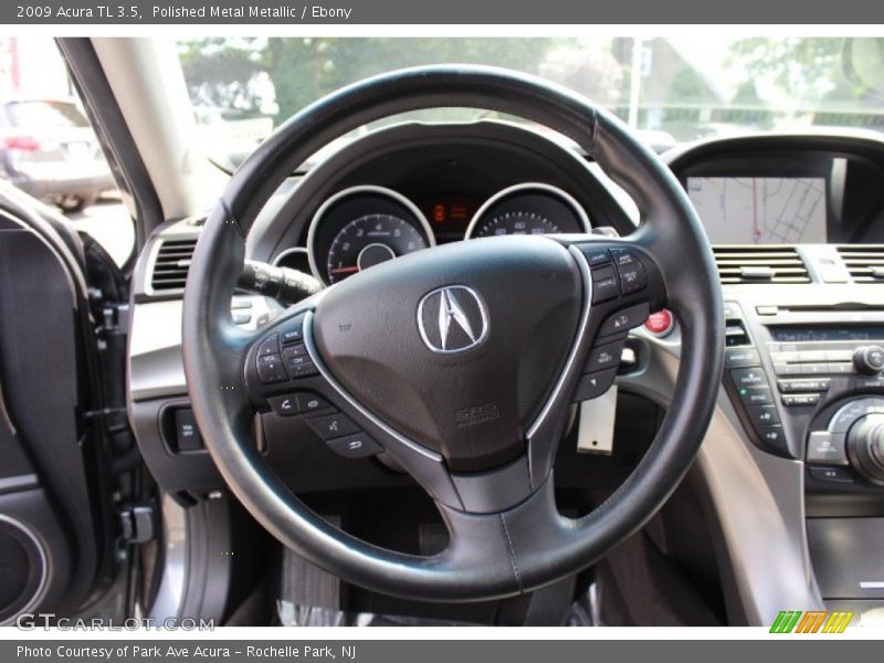 Polished Metal Metallic / Ebony 2009 Acura TL 3.5