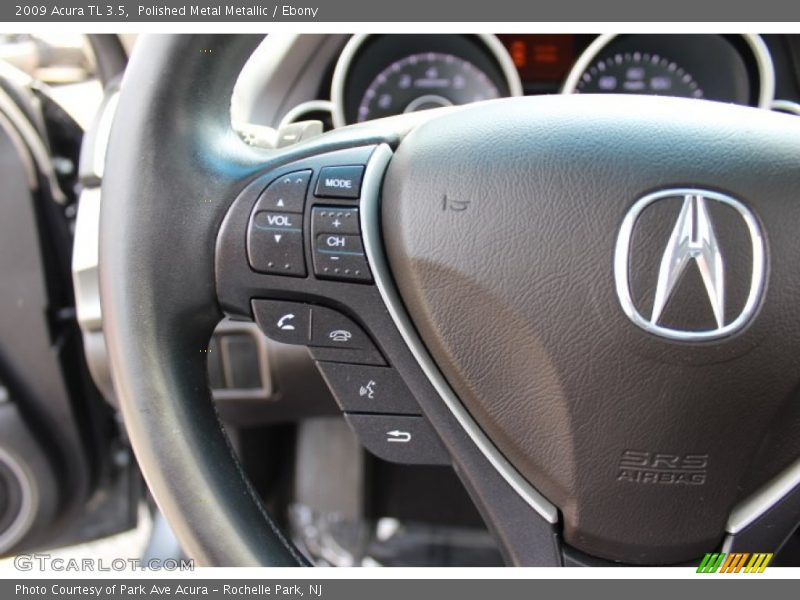 Polished Metal Metallic / Ebony 2009 Acura TL 3.5