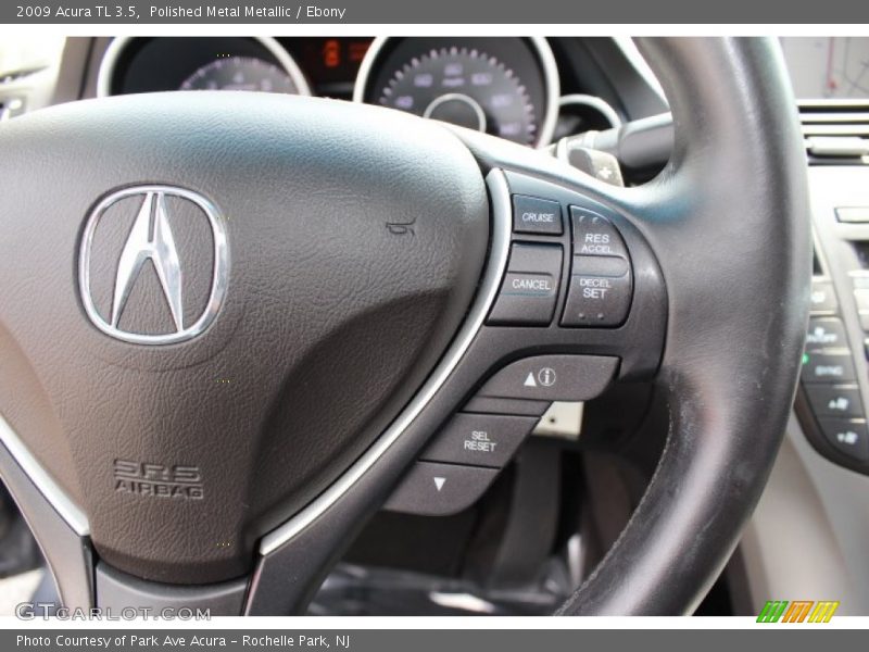 Polished Metal Metallic / Ebony 2009 Acura TL 3.5