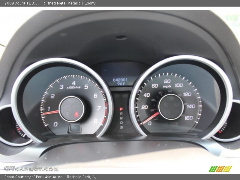 Polished Metal Metallic / Ebony 2009 Acura TL 3.5