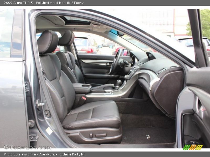 Polished Metal Metallic / Ebony 2009 Acura TL 3.5