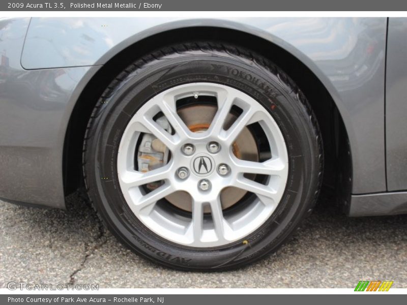 Polished Metal Metallic / Ebony 2009 Acura TL 3.5