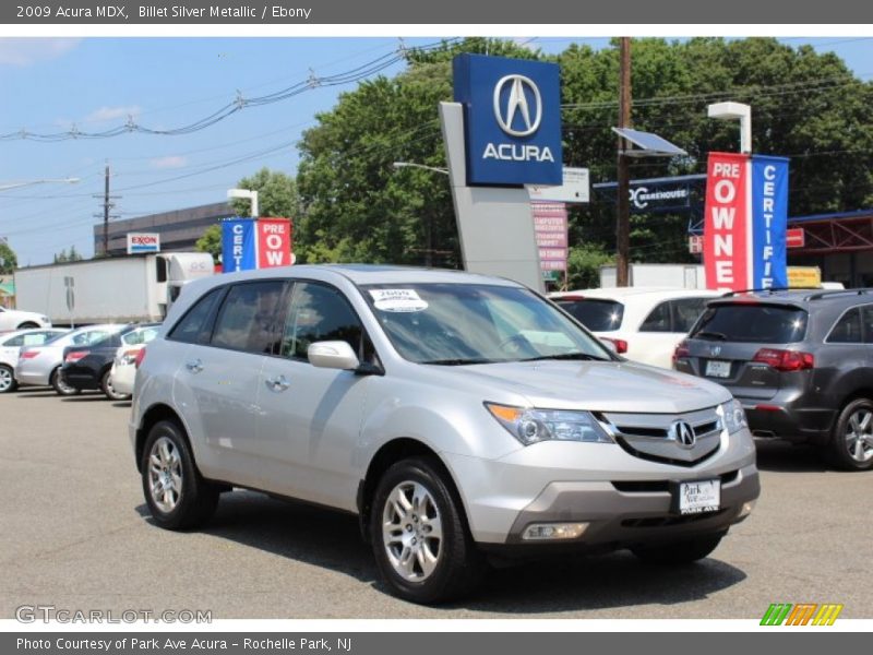 Billet Silver Metallic / Ebony 2009 Acura MDX