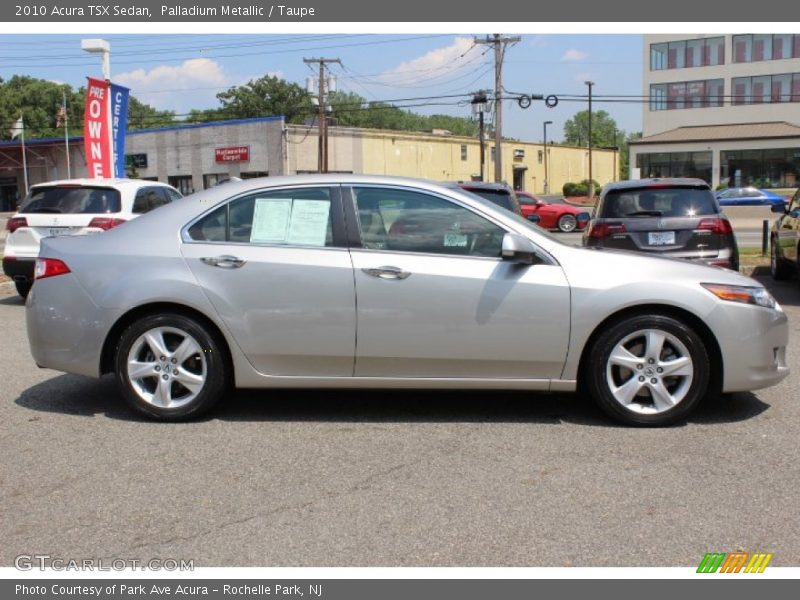 Palladium Metallic / Taupe 2010 Acura TSX Sedan