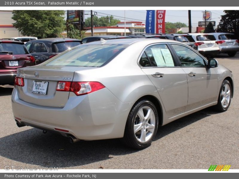 Palladium Metallic / Taupe 2010 Acura TSX Sedan