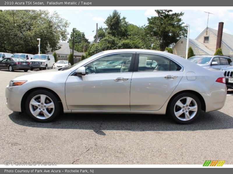 Palladium Metallic / Taupe 2010 Acura TSX Sedan