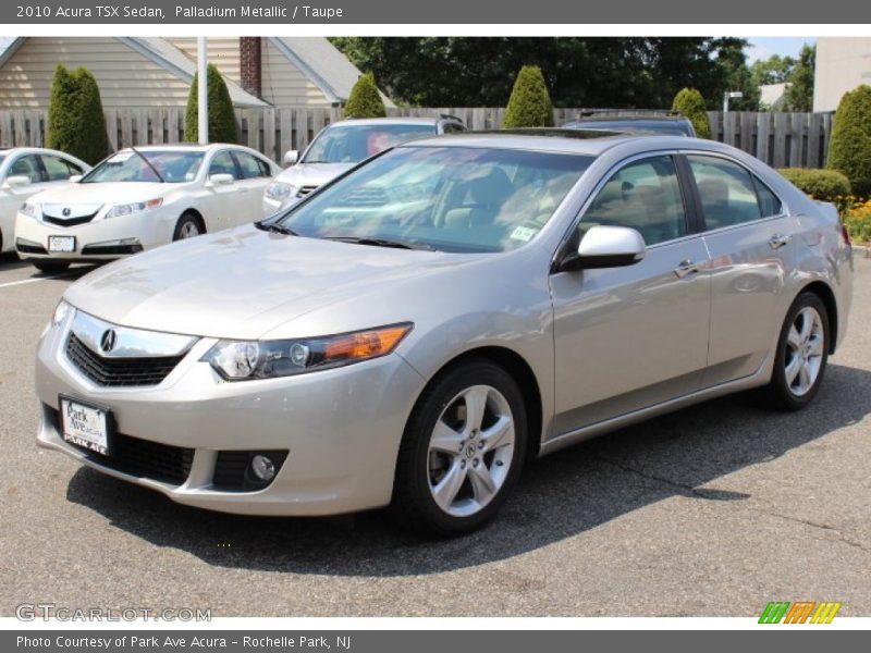 Palladium Metallic / Taupe 2010 Acura TSX Sedan