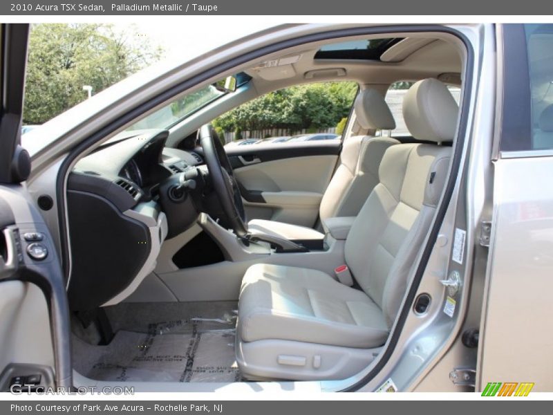 Palladium Metallic / Taupe 2010 Acura TSX Sedan
