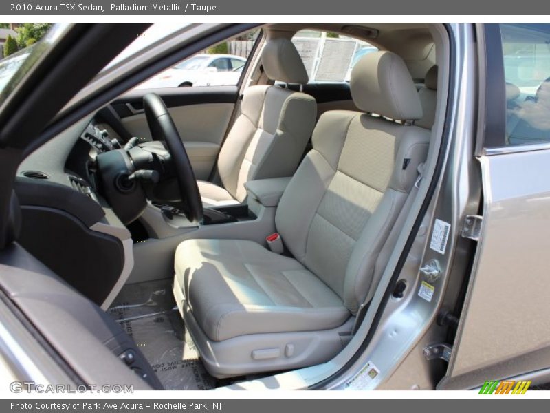 Palladium Metallic / Taupe 2010 Acura TSX Sedan