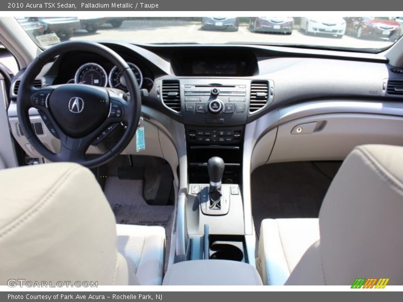Palladium Metallic / Taupe 2010 Acura TSX Sedan