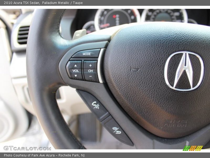 Palladium Metallic / Taupe 2010 Acura TSX Sedan